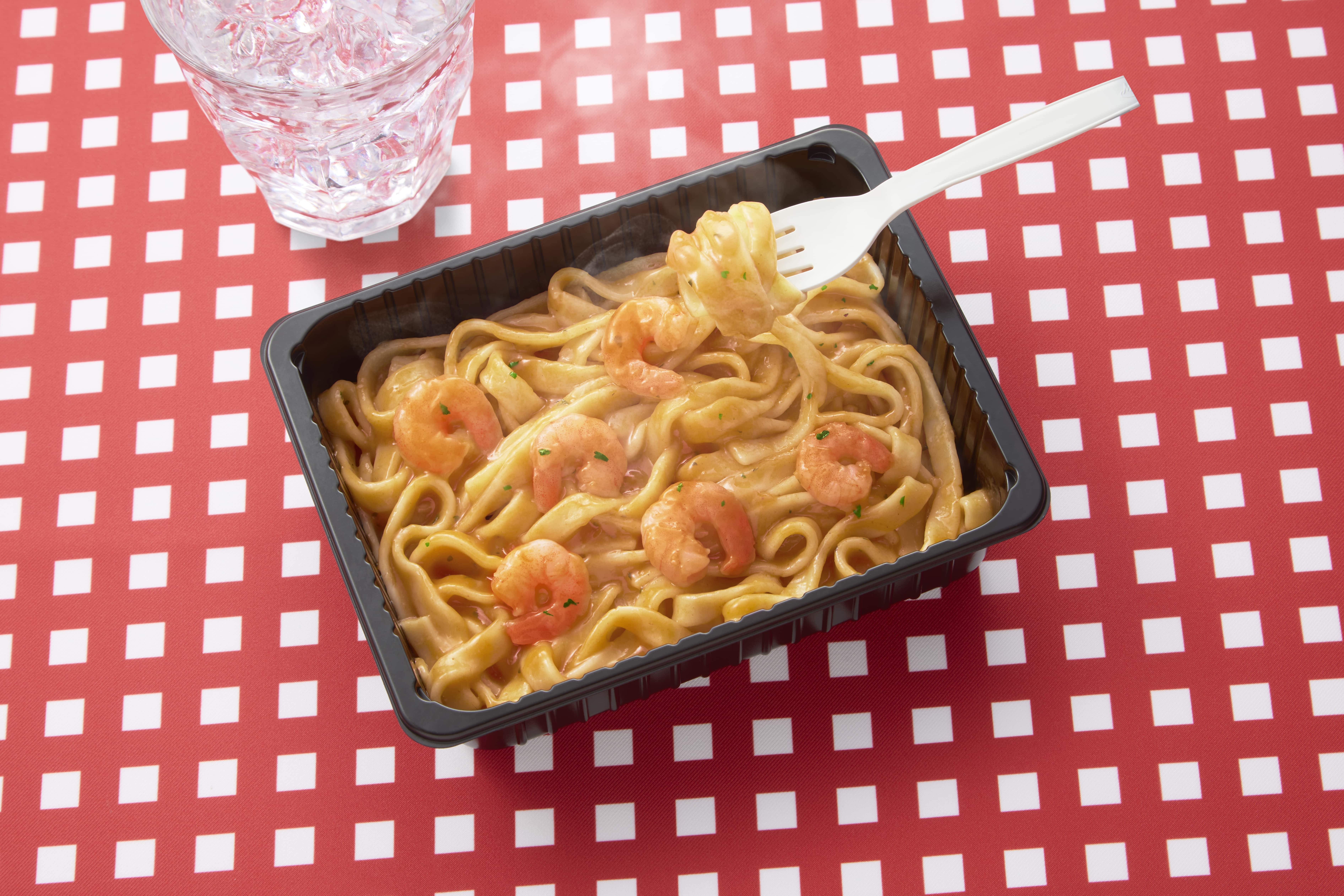 海老トマトクリームパスタ