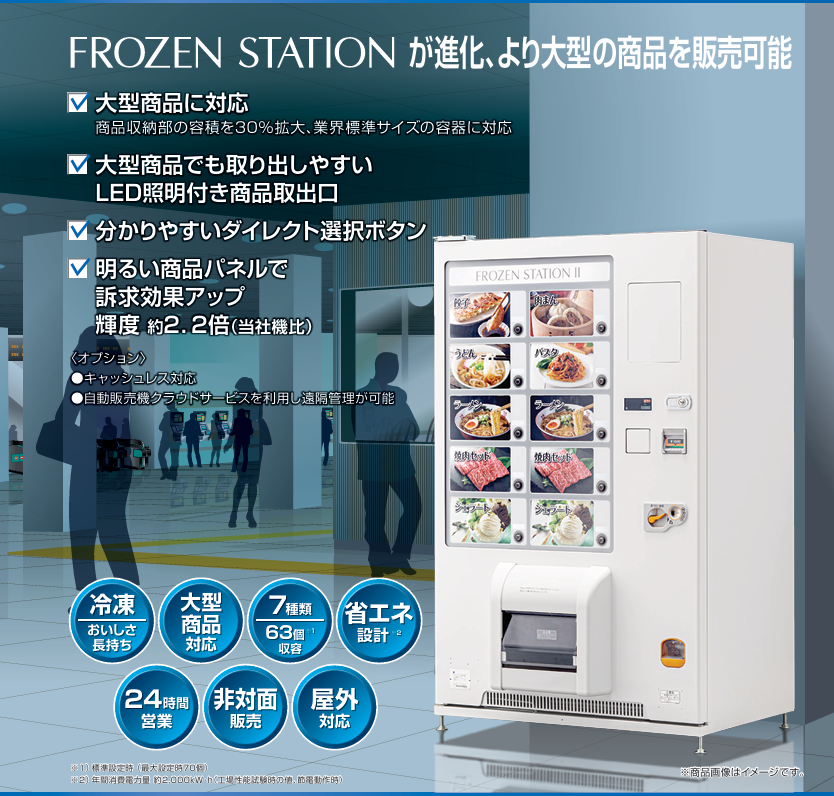 冷凍自販機のイメージ